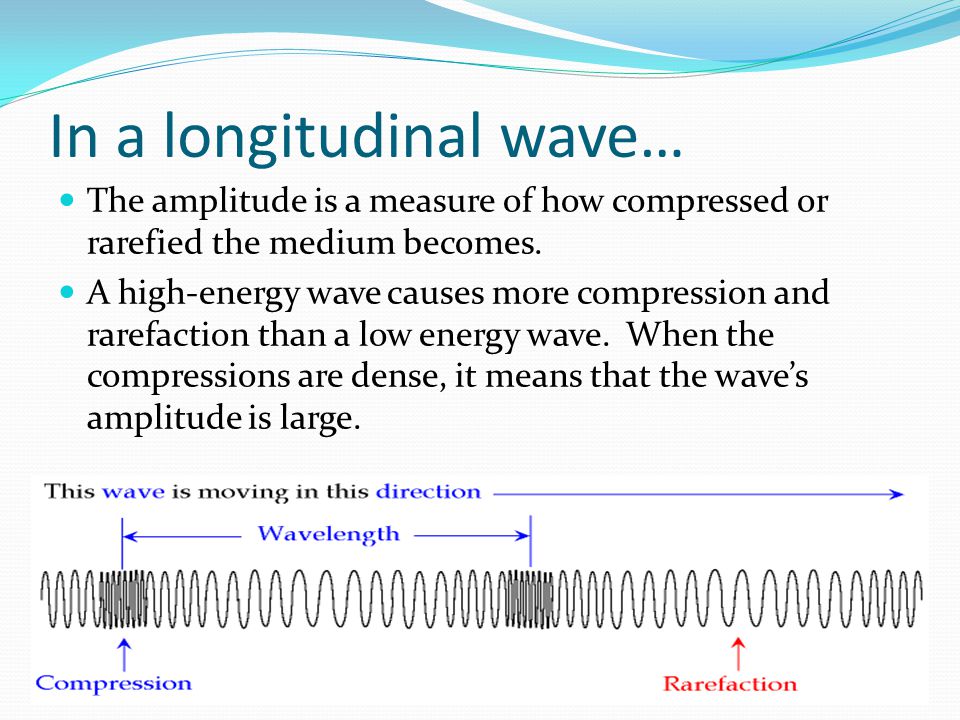 In a longitudinal wave…