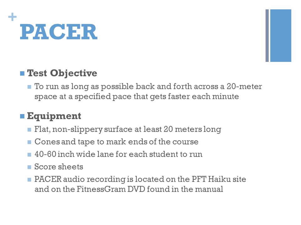 Fitnessgram Pacer Test Scoring
