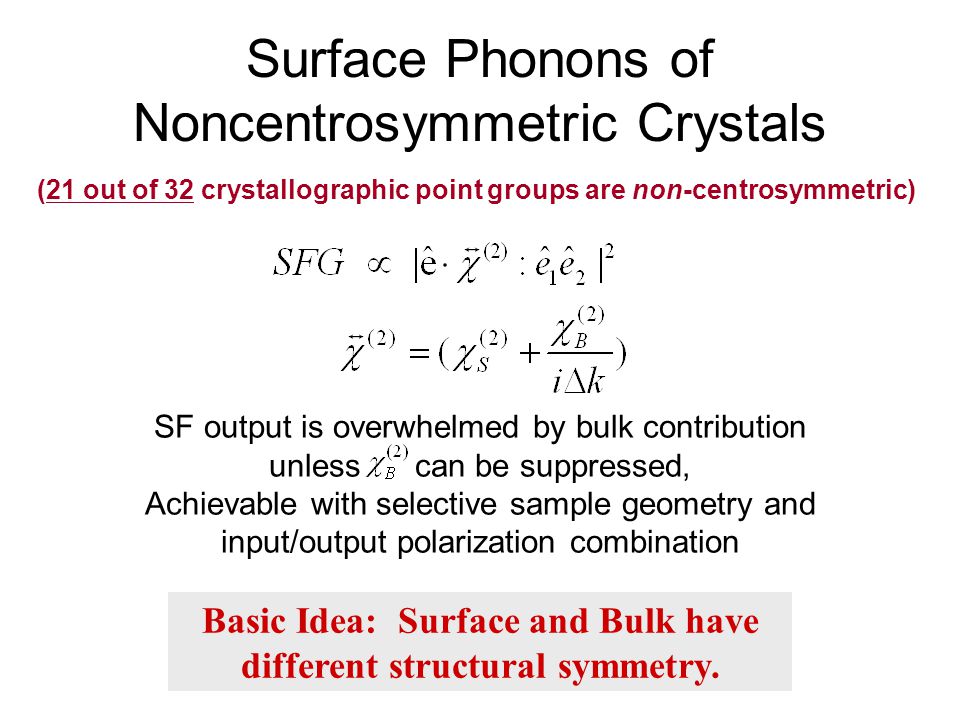 Surface Phonons of Noncentrosymmetric Crystals
