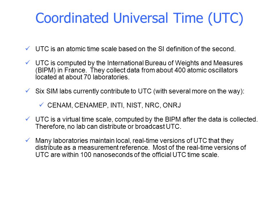 Universal Time Definition