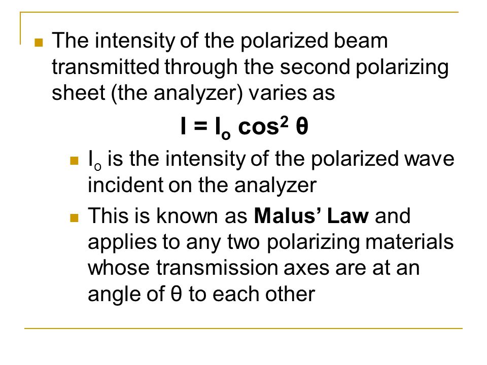 Polarization Of Light Waves Ppt Video Online Download
