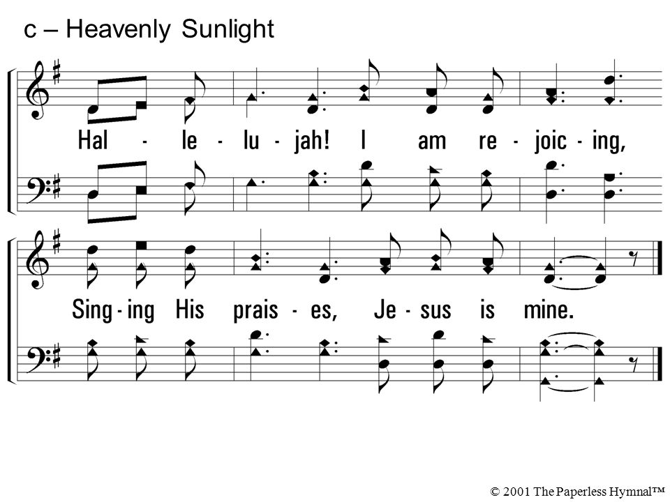 c – Heavenly Sunlight © 2001 The Paperless Hymnal™