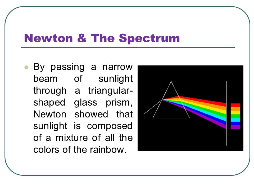 Newton & The Spectrum