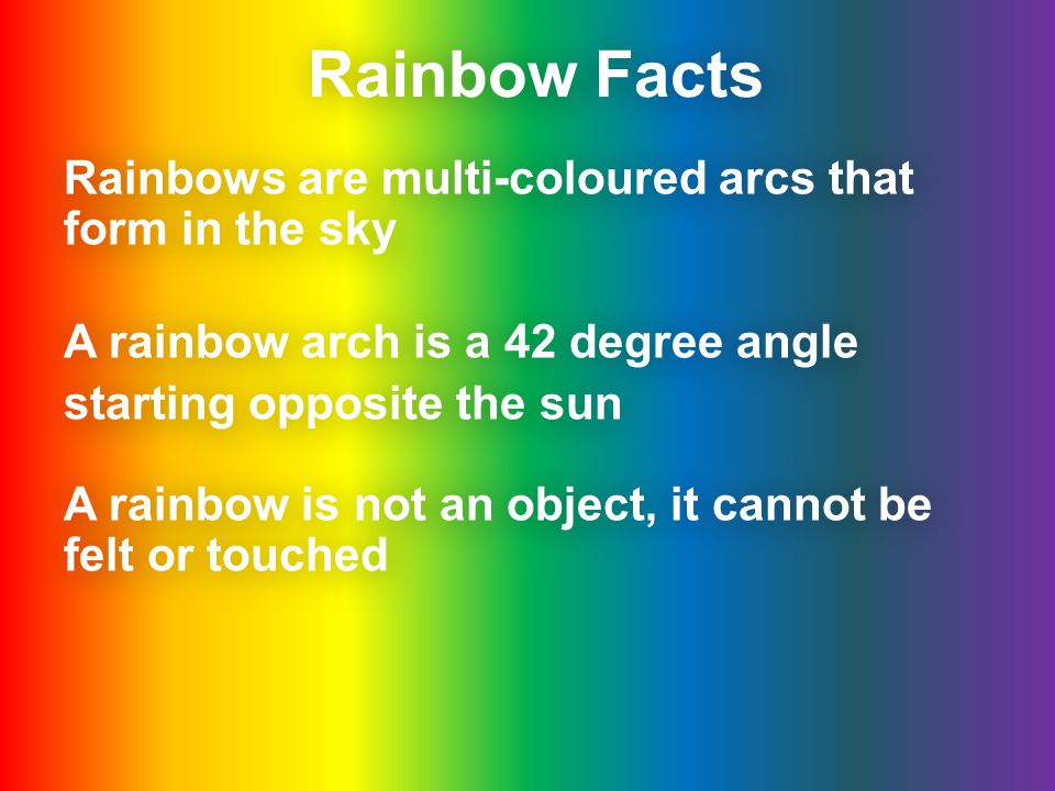 QI: some quite interesting facts about rainbows
