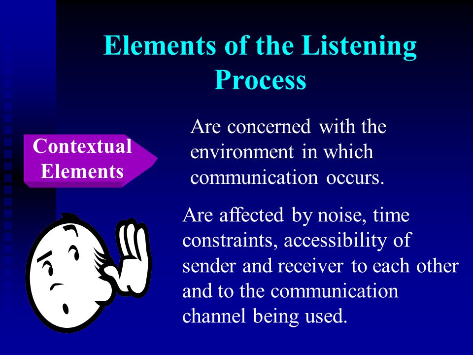 Elements of the Listening Process
