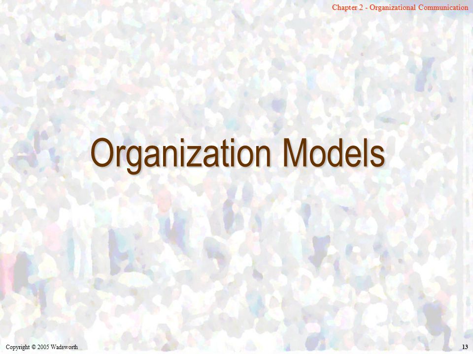 Organization Models