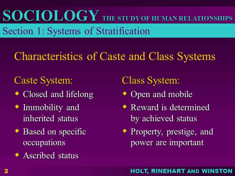 social caste system definition
