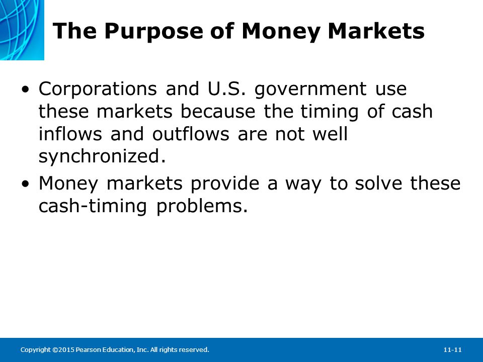 The Purpose of Money Markets: Sample rates from the Federal Reserve