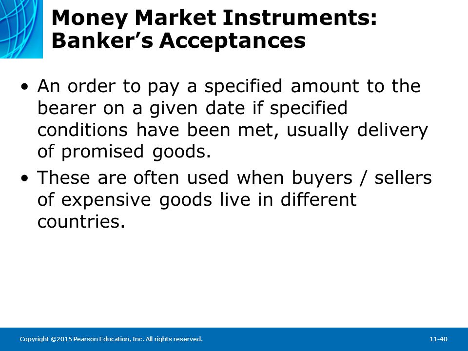 Money Market Instruments: Banker’s Acceptances Advantages