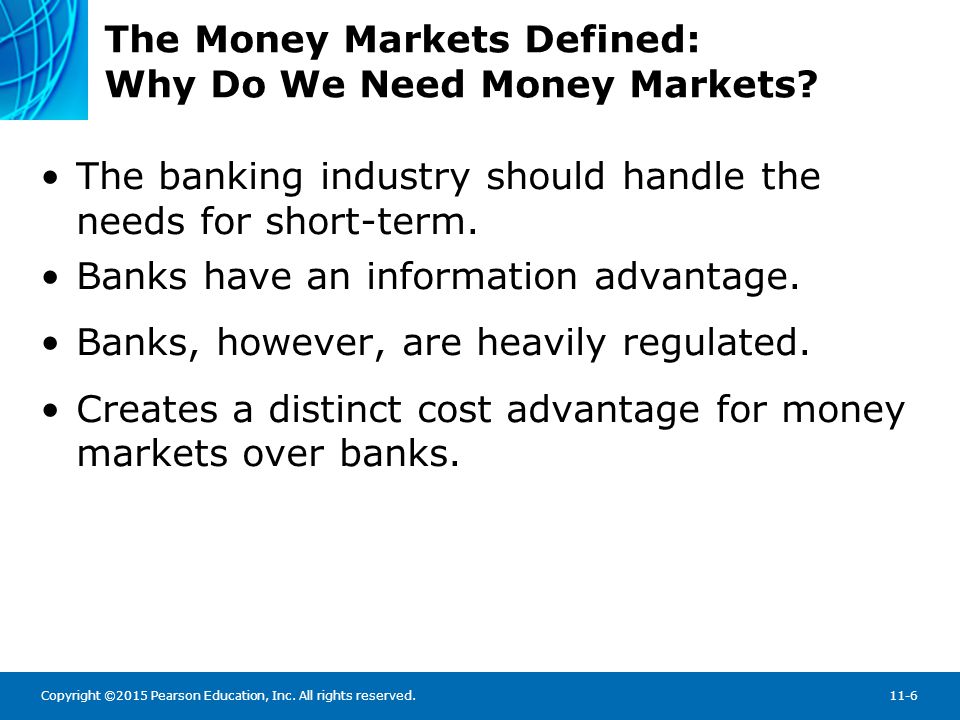 The Money Markets Defined: Cost Advantages