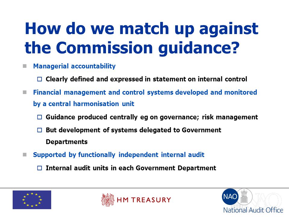 How do we match up against the Commission guidance