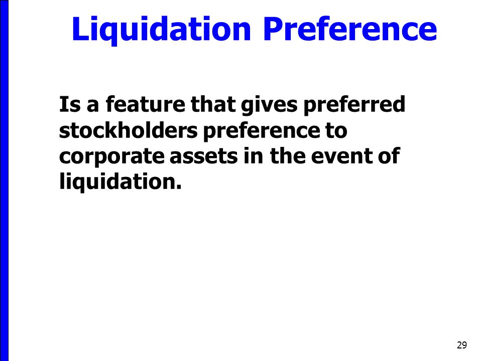 Liquidation Preference