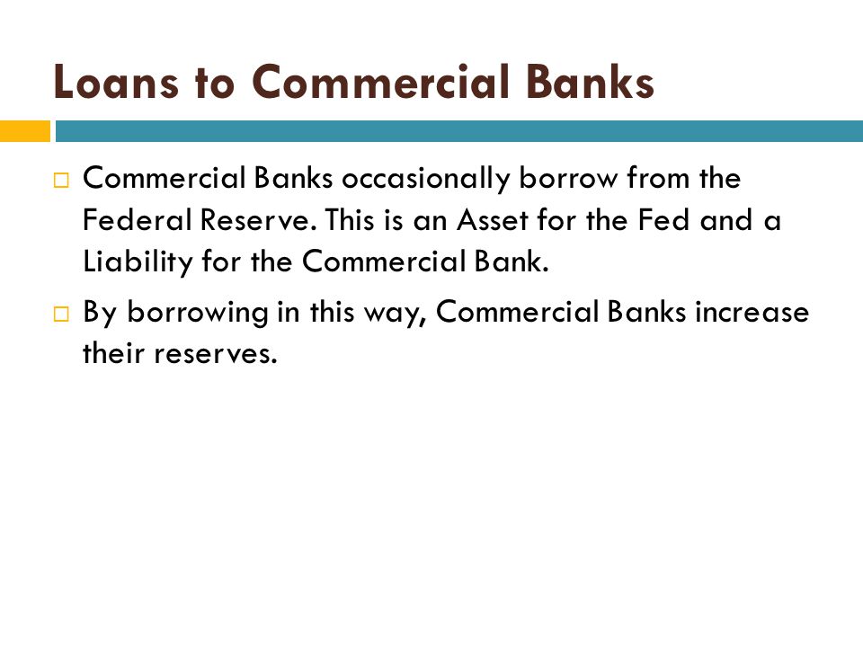 Loans to Commercial Banks
