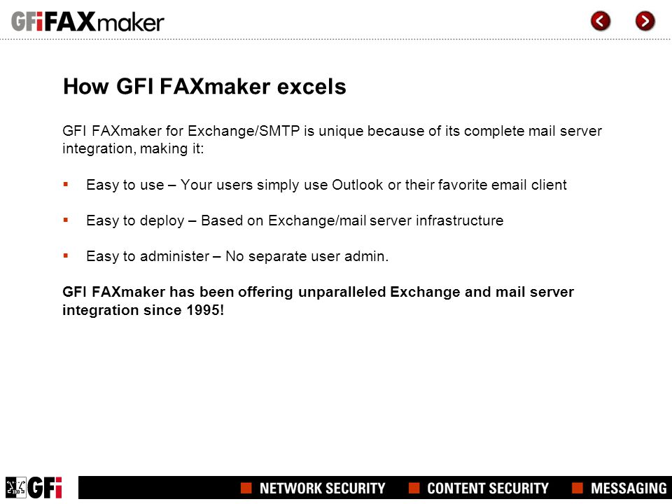 How GFI FAXmaker excels