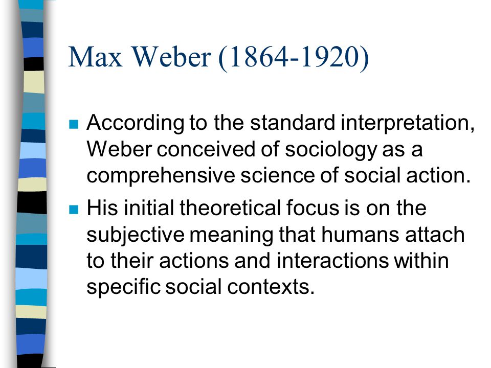 The Sociology of Max Weber - ppt video online download