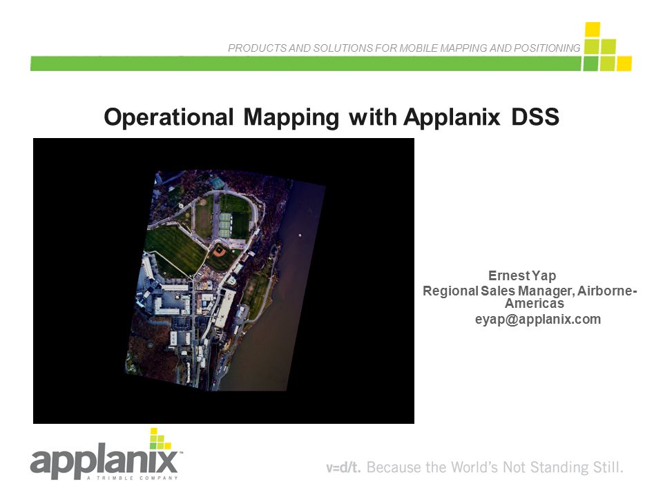 Operational Mapping with Applanix DSS