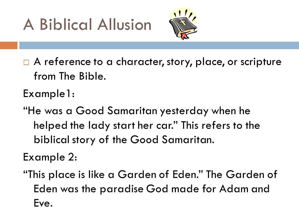 Biblical Allusion In Literature