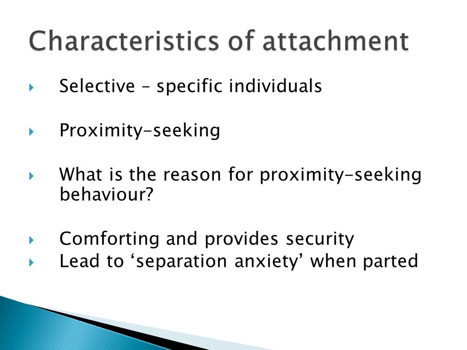 attachment definition psychology