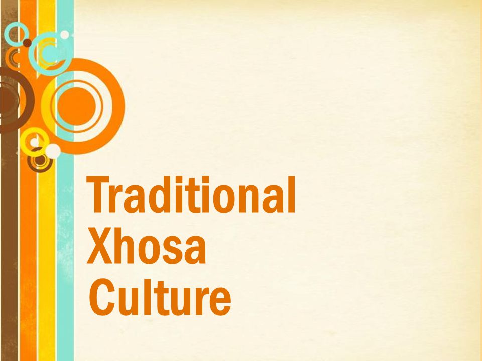 Traditional Xhosa Culture Free Powerpoint Templates