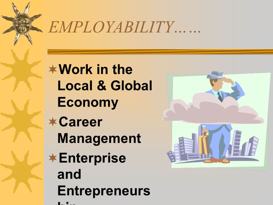 EMPLOYABILITY…… Work in the Local & Global Economy Career Management