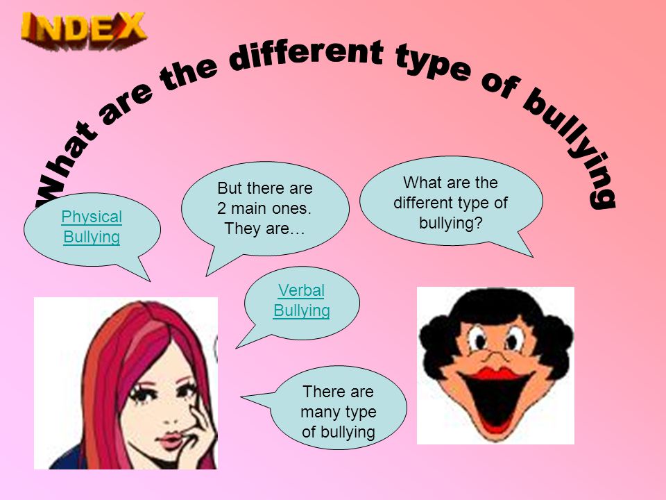 What are the different type of bullying