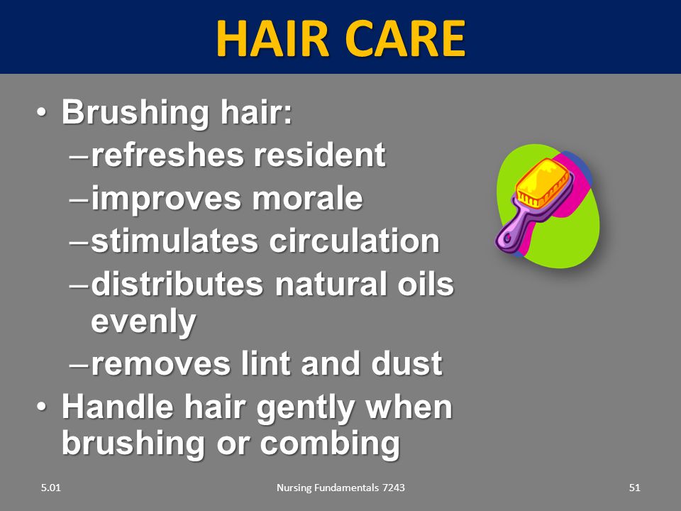 Understand nurse skills needed for residents' hygiene and grooming. - ppt  download