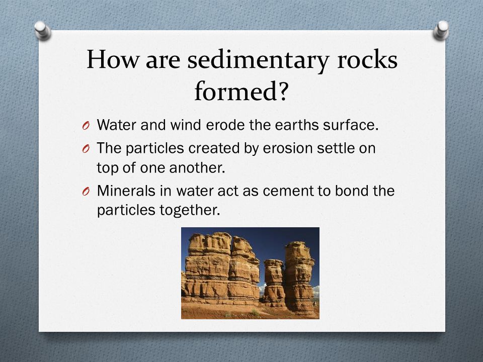 How are sedimentary rocks formed