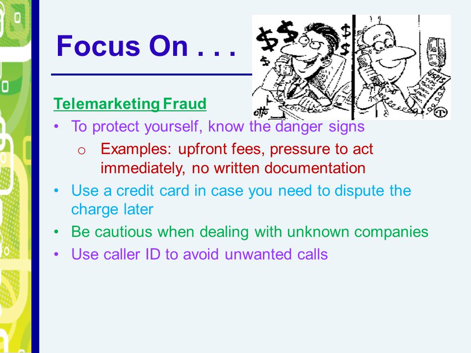 Focus On Telemarketing Fraud