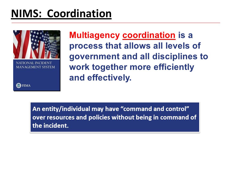 NIMS: Coordination