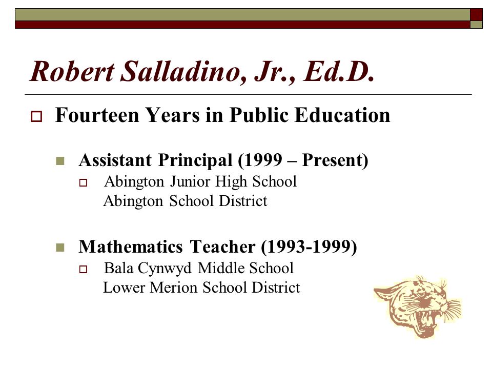 Robert Salladino, Jr., Ed.D.