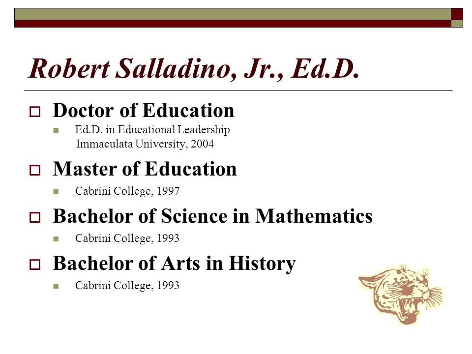 Robert Salladino, Jr., Ed.D.