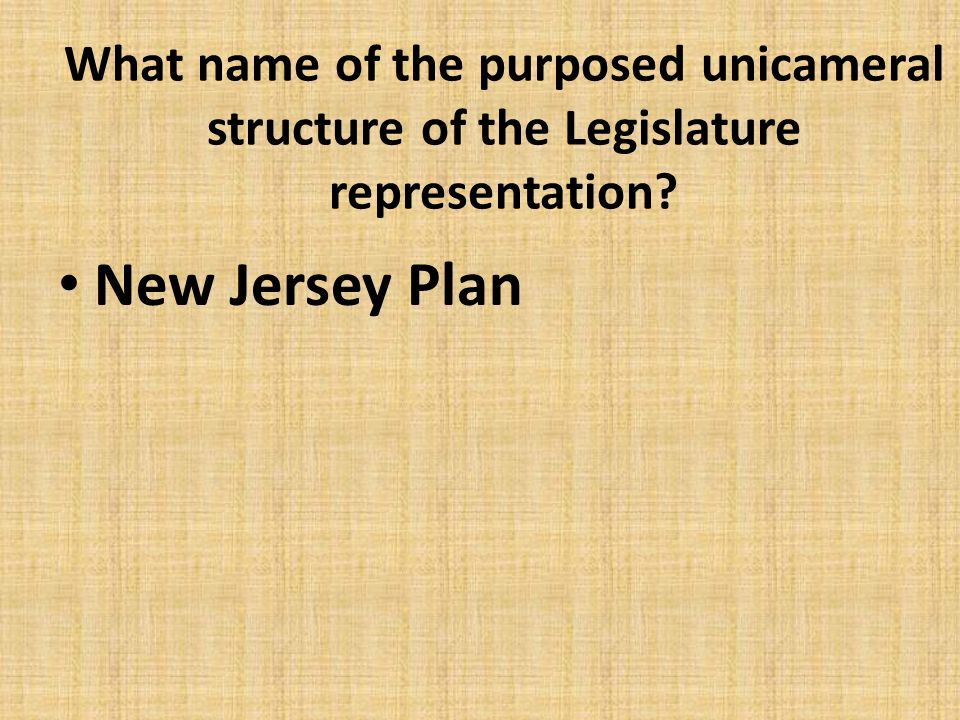 What name of the purposed unicameral structure of the Legislature representation