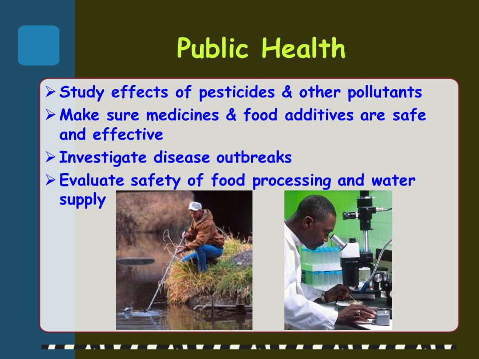 Public Health Study effects of pesticides & other pollutants