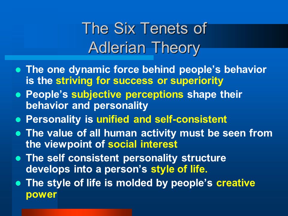 alfred adler personality theory pdf