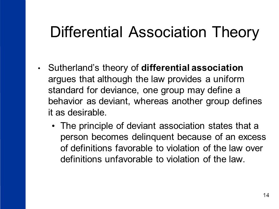 differential association theory definition
