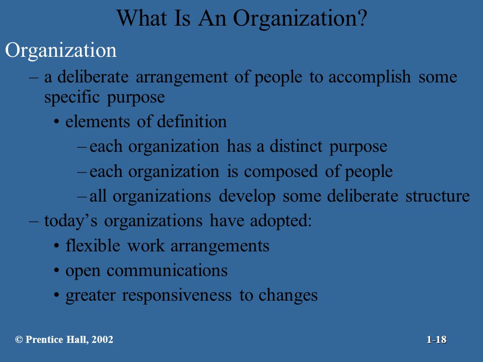 What Is An Organization