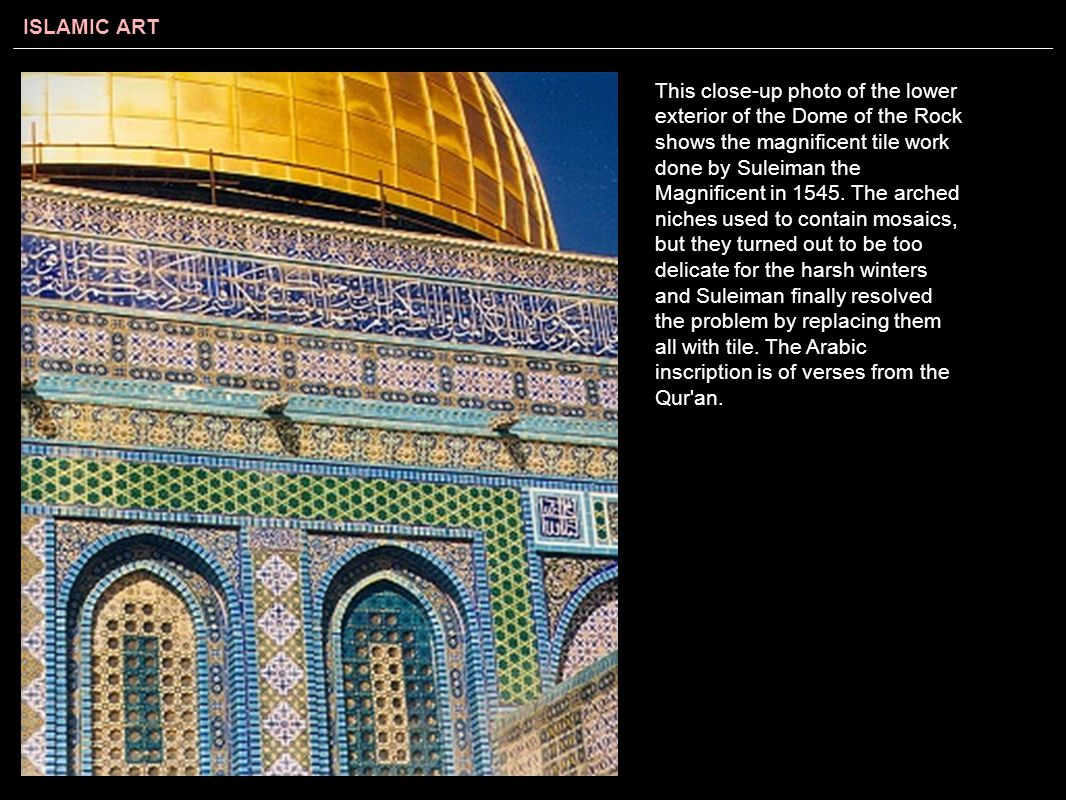 Words To Know Arabesque Dome Of The Rock Great Mosque Of