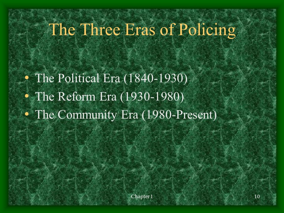 The Three Eras of Policing