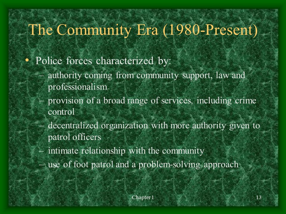 The Community Era (1980-Present)