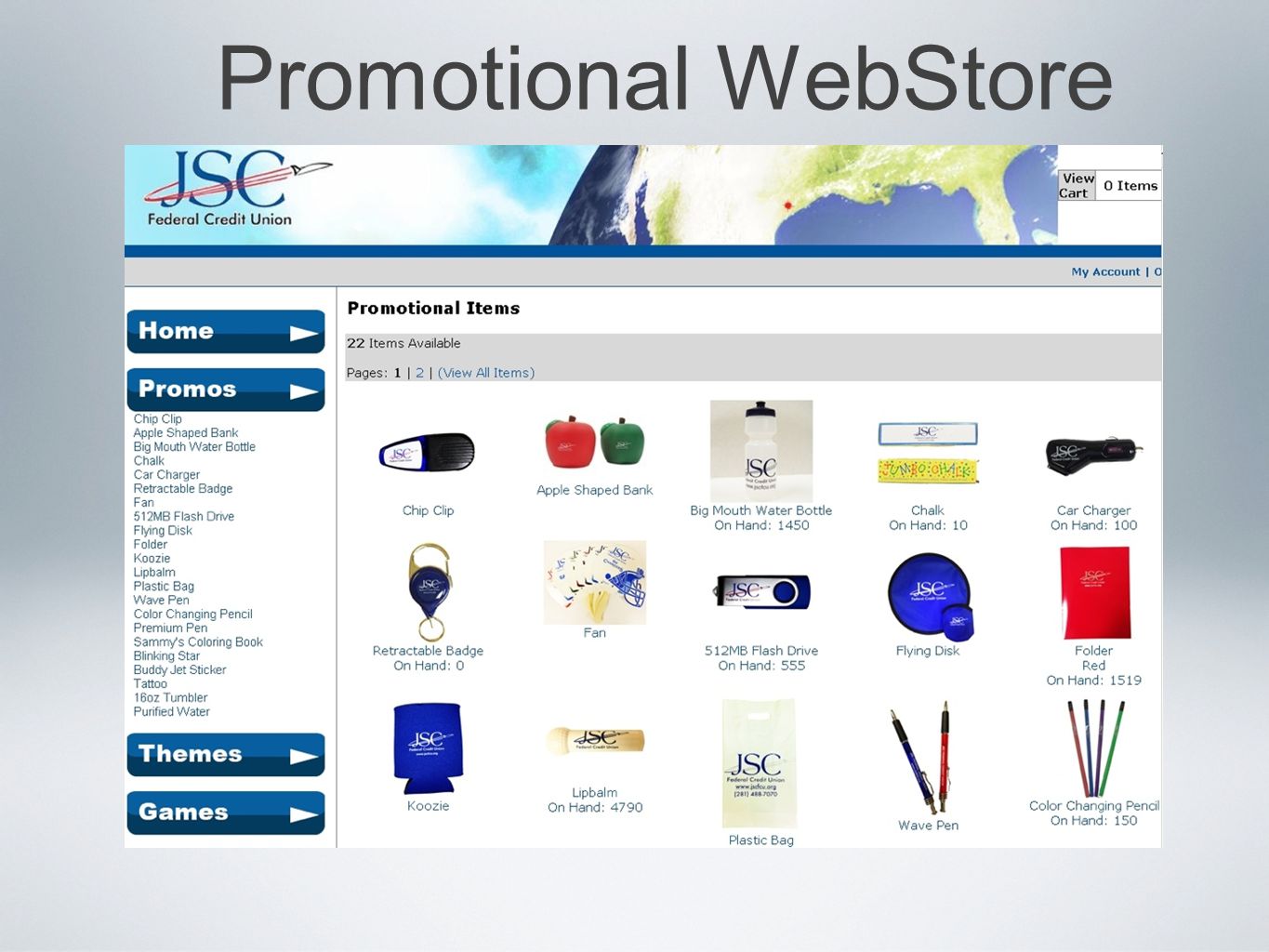 Promotional WebStore