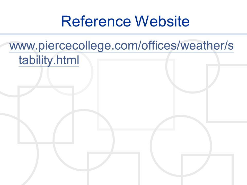 Reference Website