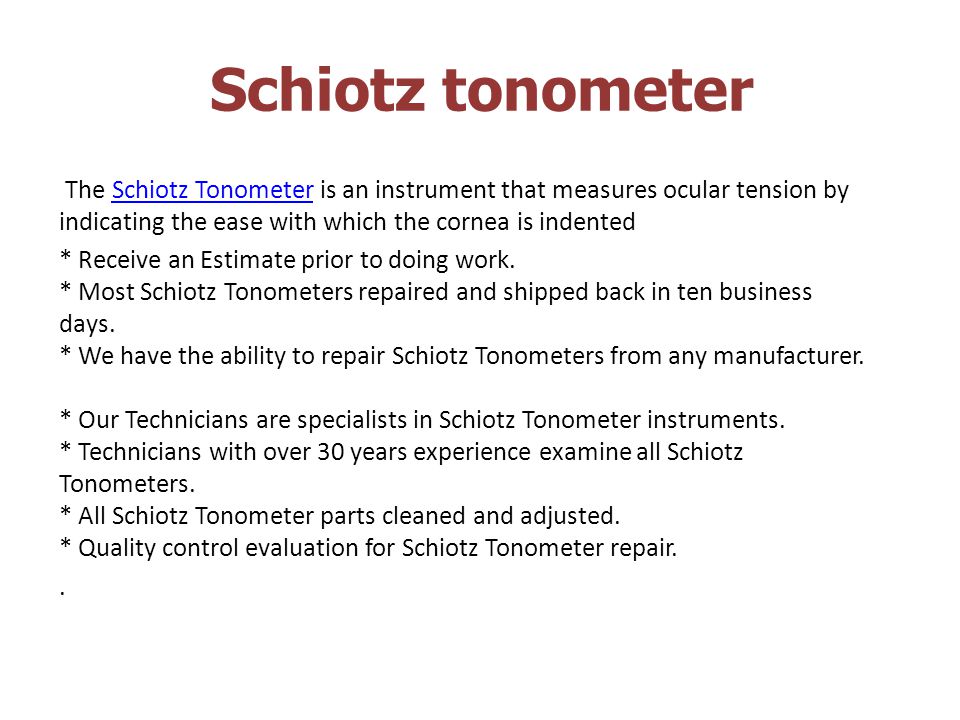 Schiotz Tonometer Conversion Chart