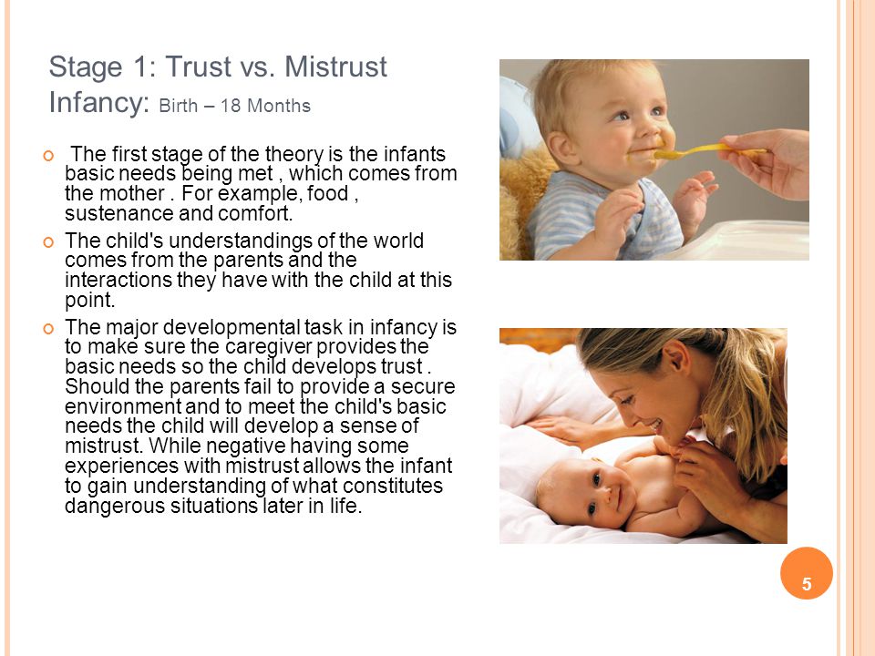 personal example of trust vs mistrust
