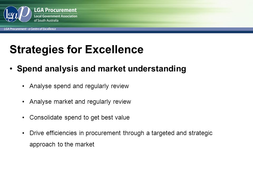Strategies for Excellence