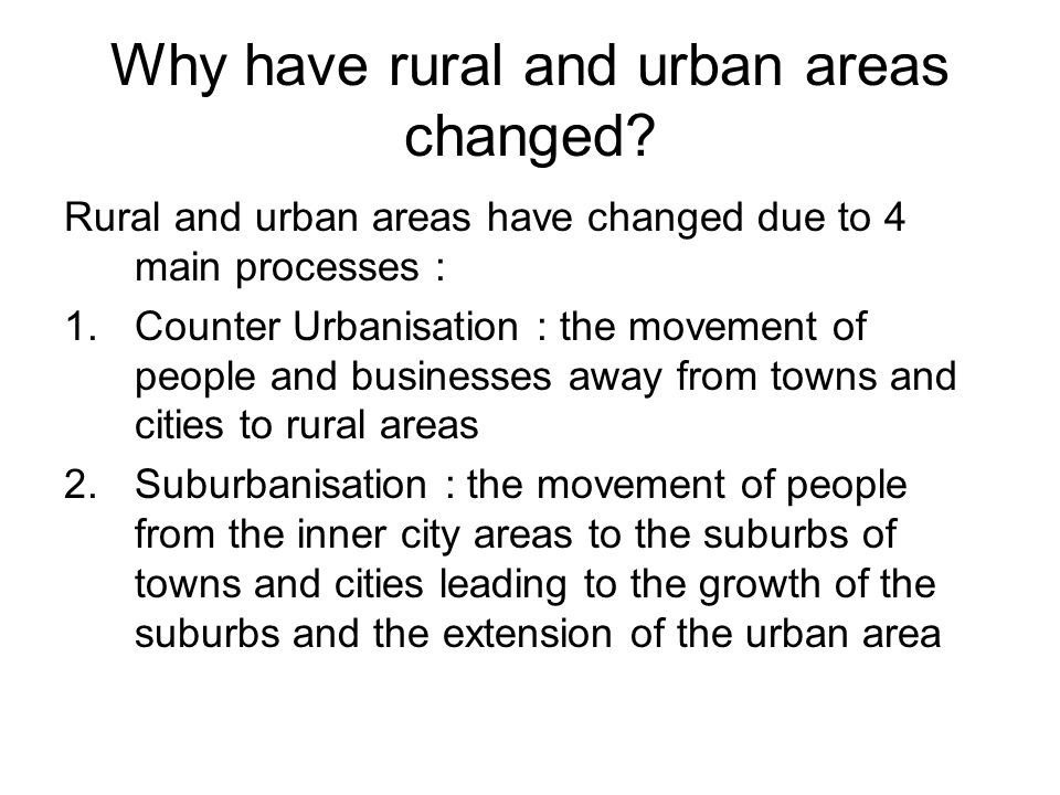 define rural urban continuum