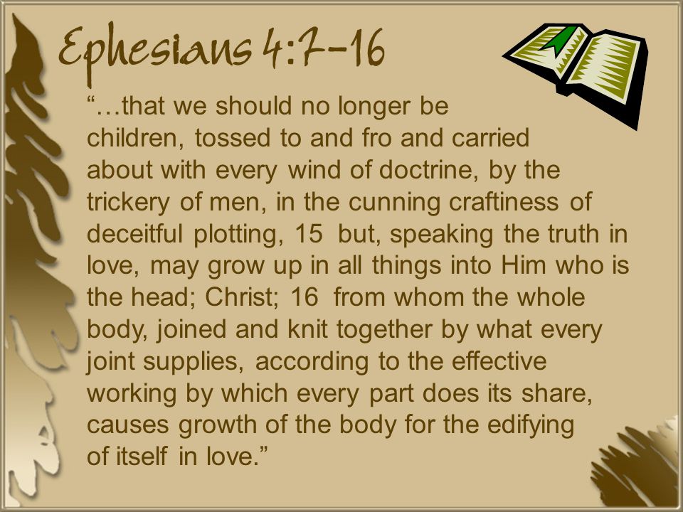 Ephesians 4:7-16