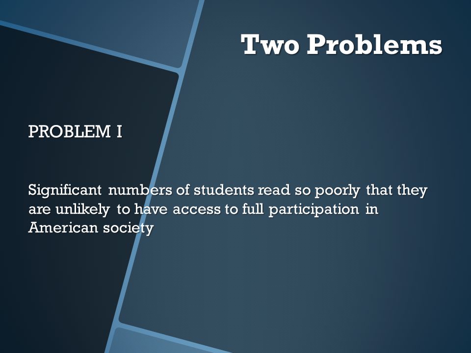 Two Problems PROBLEM I.