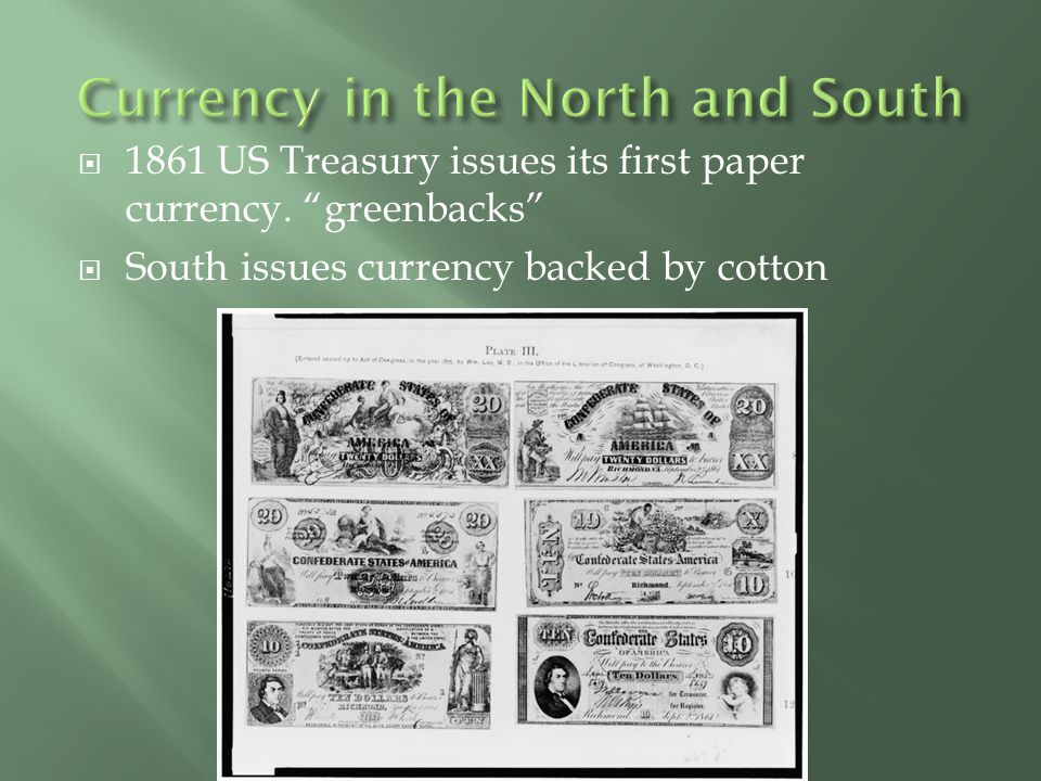 Currency in the North and South