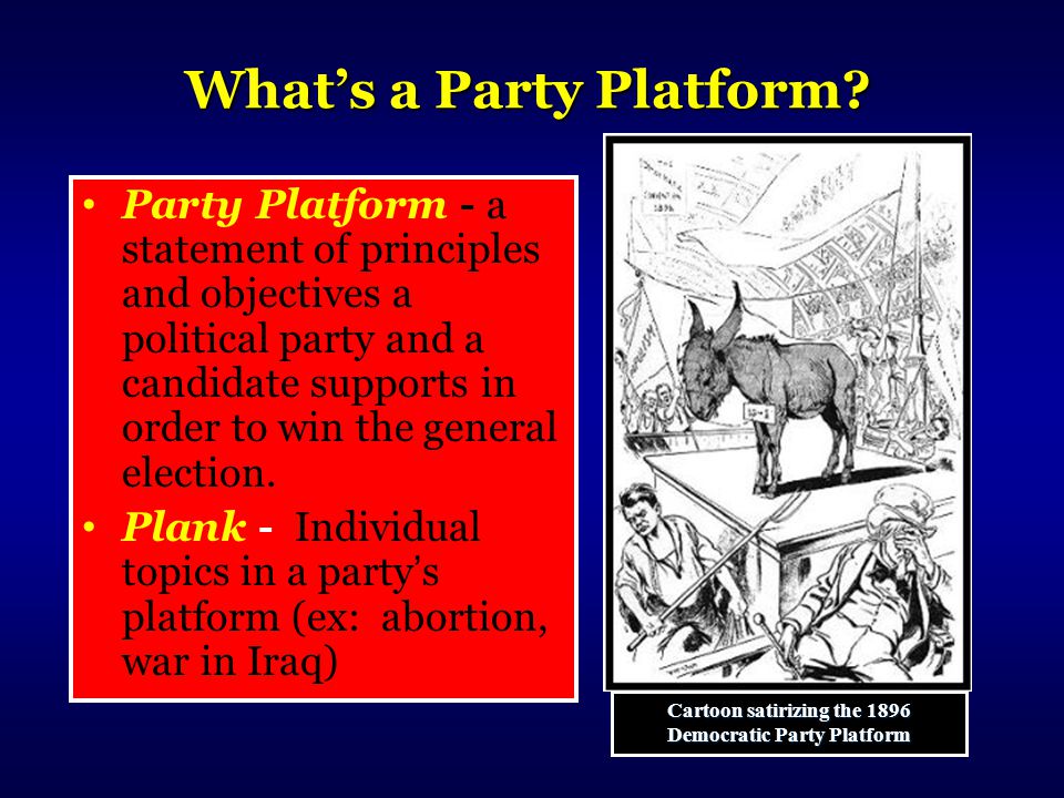 What’s a Party Platform