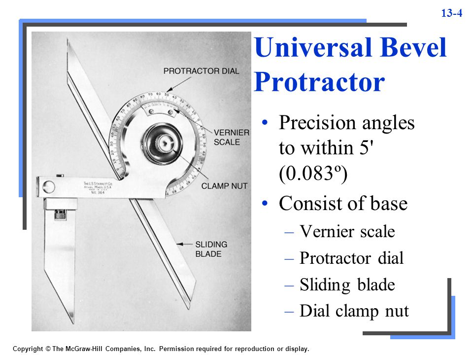 Calibration of Angle - Bevel Protector, PDF